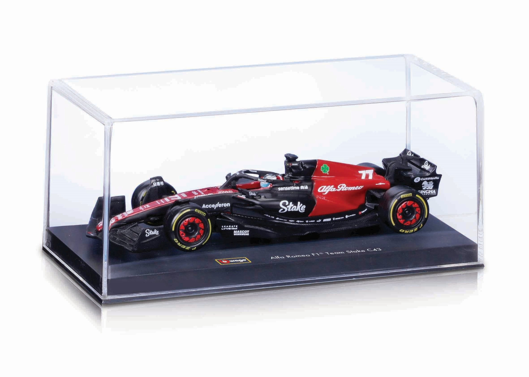BBURAGO 1/43 ALFA ROMEO F1 C43 2023 #77 VALTTERI BOTTAS (COLLECTOR'S HARD CASE) - Image 5