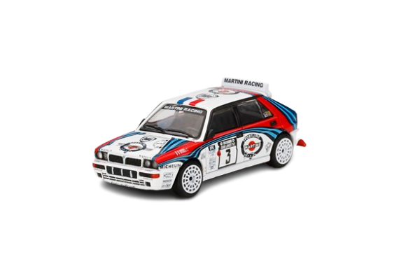 MINI GT LANCIA DELTA HF INTEGRALE EVOLUZIONE #3 1992 RALLY 1000 LAKES WINNER