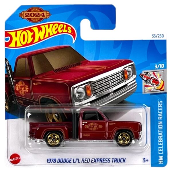 HOT WHEELS HW CELEBRATION RACERS 2024 03/10 1978 DODGE LI'L RED EXPRESS TRUCK