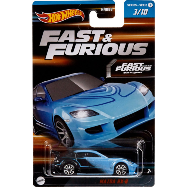 HOT WHEELS FAST & FURIOUS SERIES 3 03/10 THE FAST AND THE FURIOUS TOKYO DRIFT MAZDA RX-8