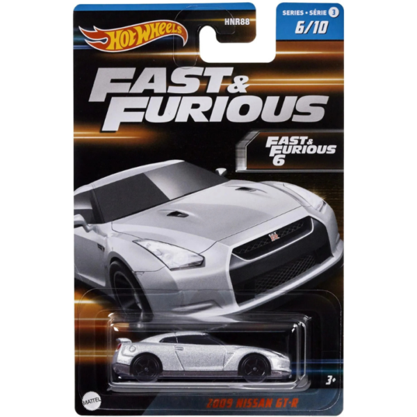 HOT WHEELS FAST & FURIOUS SERIES 3 06/10 FAST & FURIOUS 6 2009 NISSAN GT-R