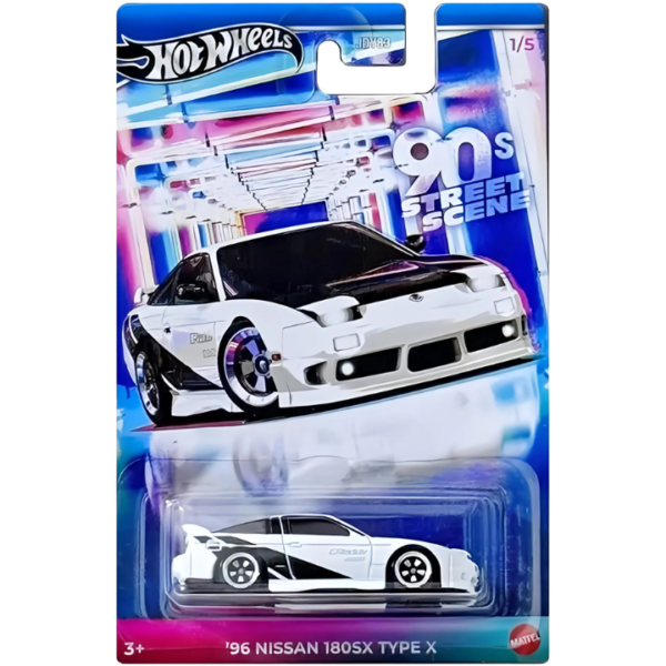 HOT WHEELS 90S STREET SCENE 2024 1/5 '96 NISSAN 180SX TYPE X