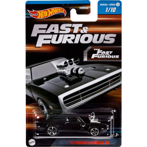 HOT WHEELS FAST & FURIOUS SERIES 3 01/10 THE FAST AND THE FURIOUS '70 DODGE CHARGER RT