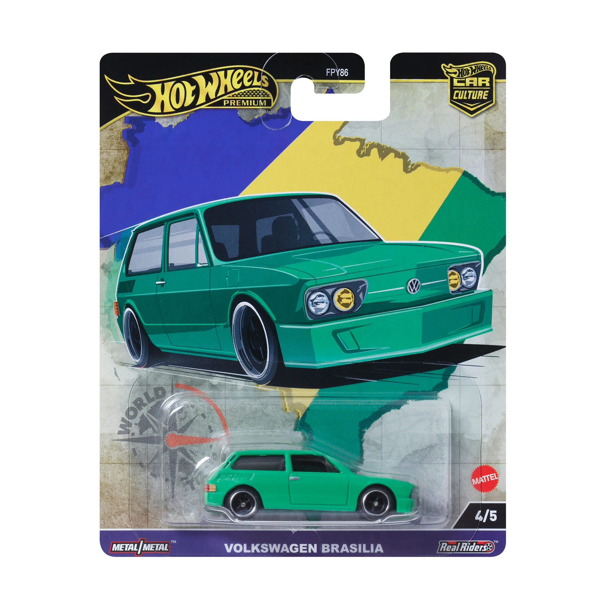 HOT WHEELS PREMIUM CAR CULTURE 2024 4/5 VOLKSWAGEN BRASILIA - Image 2