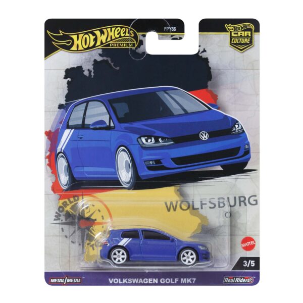 HOT WHEELS PREMIUM CAR CULTURE 2024 3/5 VOLKSWAGEN GOLF MK7 - Image 2