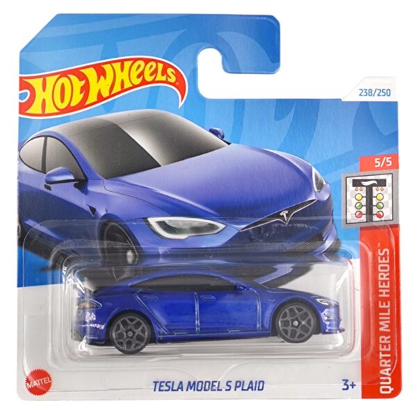 HOT WHEELS QUARTER MILE HEROES 2024 5/5 TESLA S MODEL PLAID