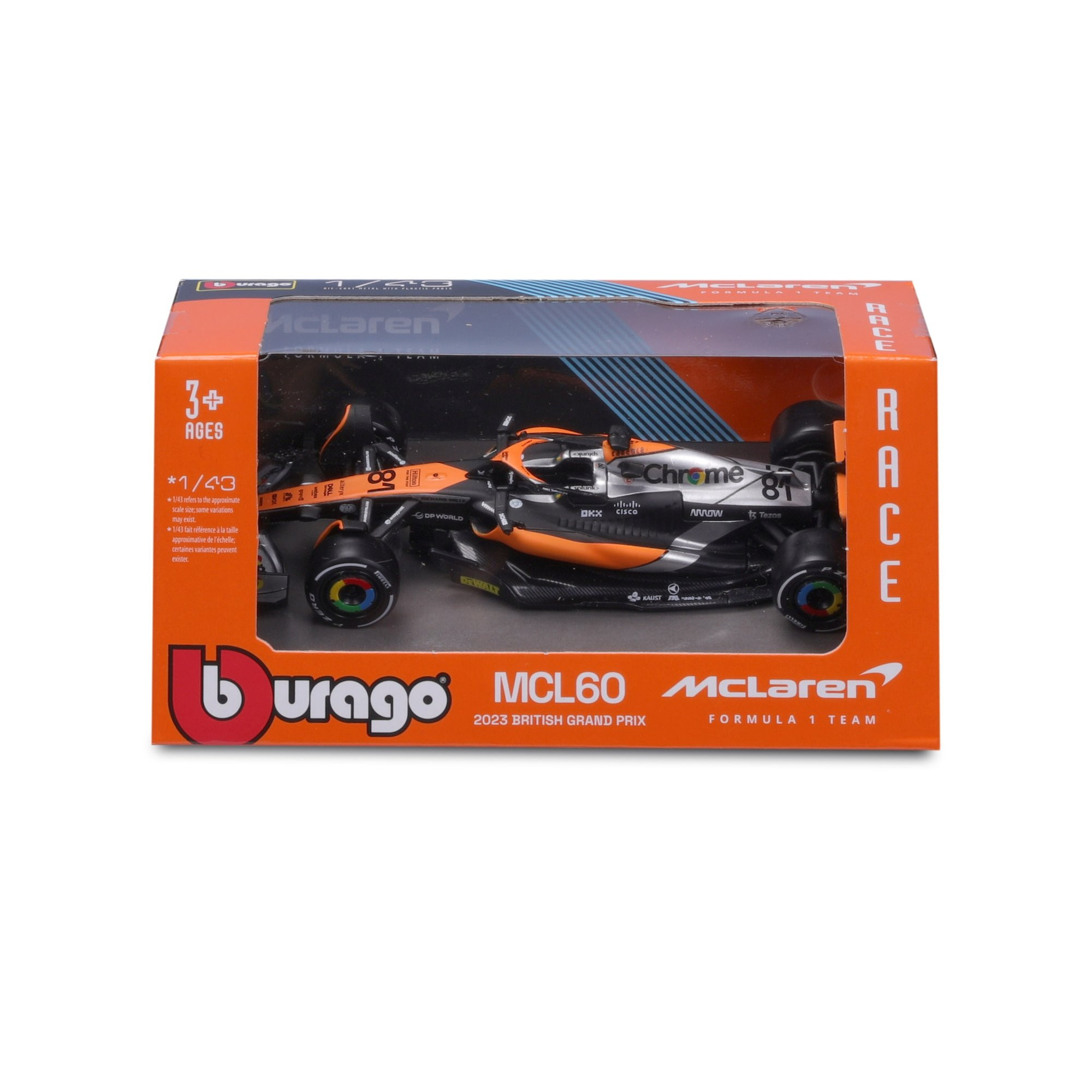 BBURAGO 1/43 MCLAREN F1 MCL60 2023 (ASSORTED DRIVERS) - Image 2