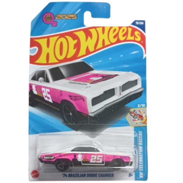 HOT WHEELS HW CELEBRATION RACERS 2025 03/10 '74 BRAZILIAN DODGE CHARGER