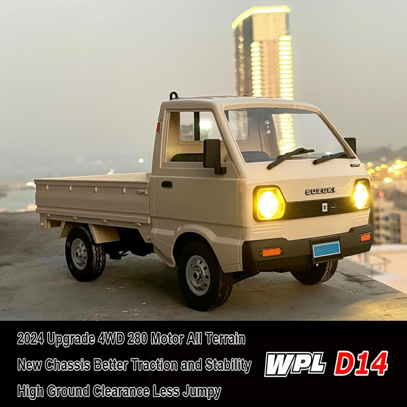 WPL 1/10 D14 SUZUKI KEI 4WD BRUSHED TRUCK RTR - Image 4