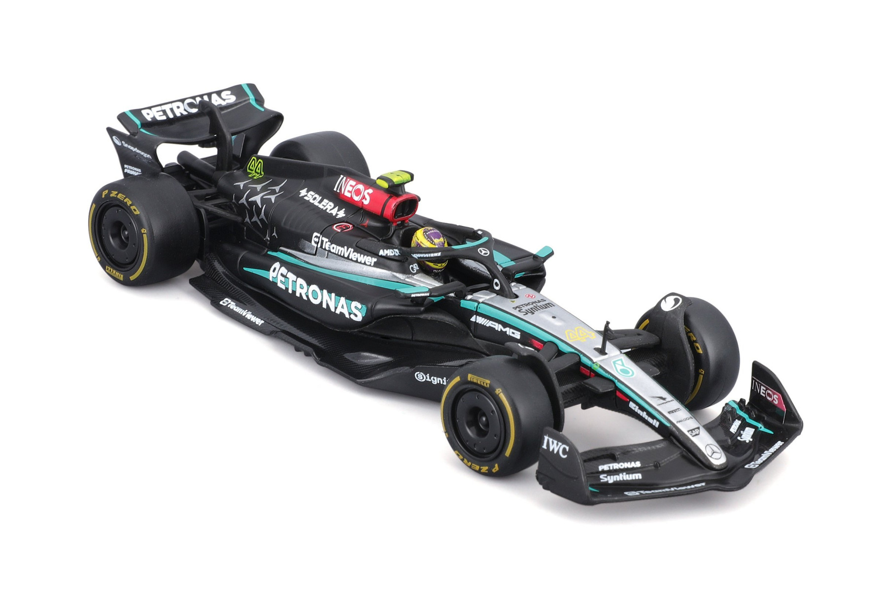 BBURAGO 1/43 MERCEDES-AMG F1 W15 2024 #44 LEWIS HAMILTON (COLLECTOR'S HARD CASE) - Image 6