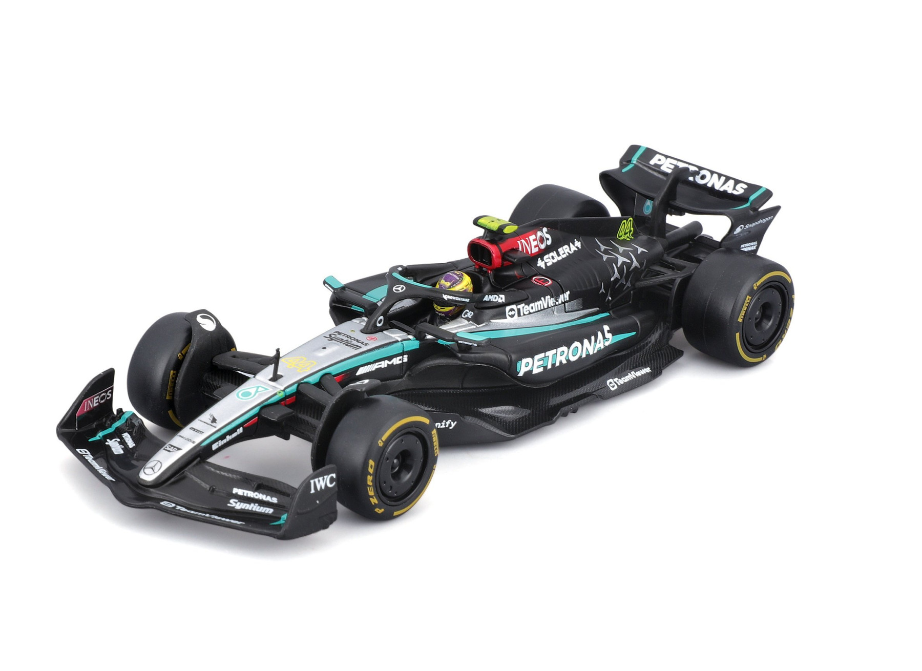 BBURAGO 1/43 MERCEDES-AMG F1 W15 2024 #44 LEWIS HAMILTON (COLLECTOR'S HARD CASE) - Image 5