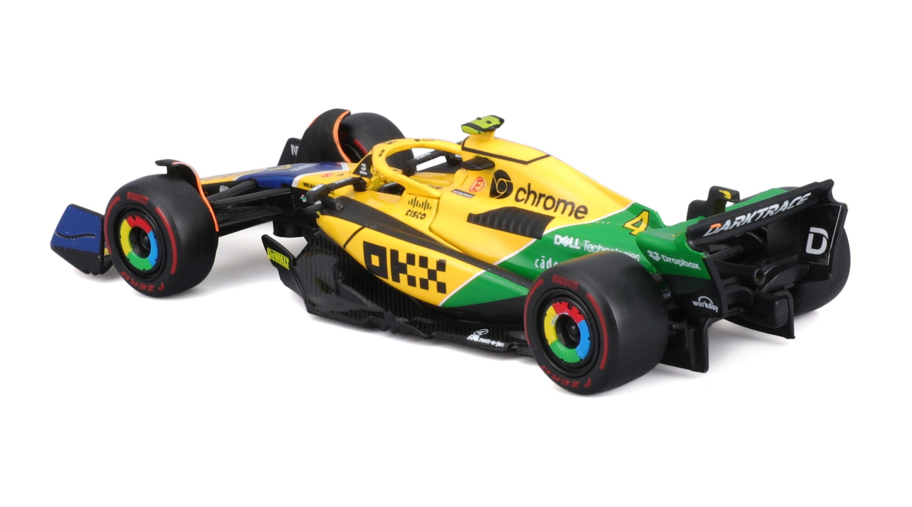 BBURAGO 1/43 MCLAREN F1 MCL38 2024 MONACO SENNA #4 LANDO NORRIS - Image 3