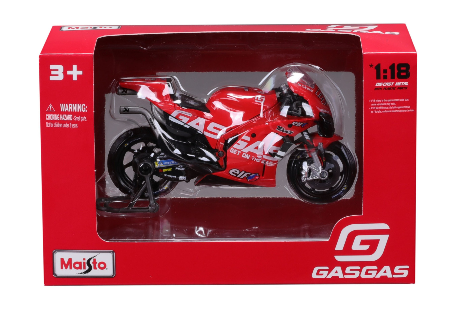 MAISTO 1/18 GASGAS FACTORY RACING TECH3 MOTOGP 2023 #37 AUGUSTO FERNANDEZ - Image 2