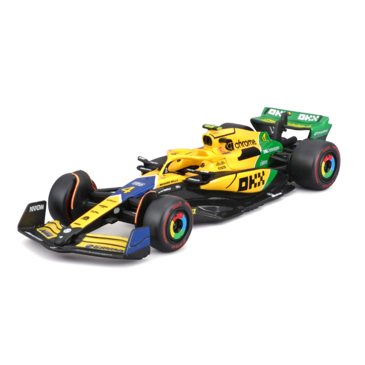 BBURAGO 1/43 MCLAREN F1 MCL38 2024 MONACO SENNA #4 LANDO NORRIS