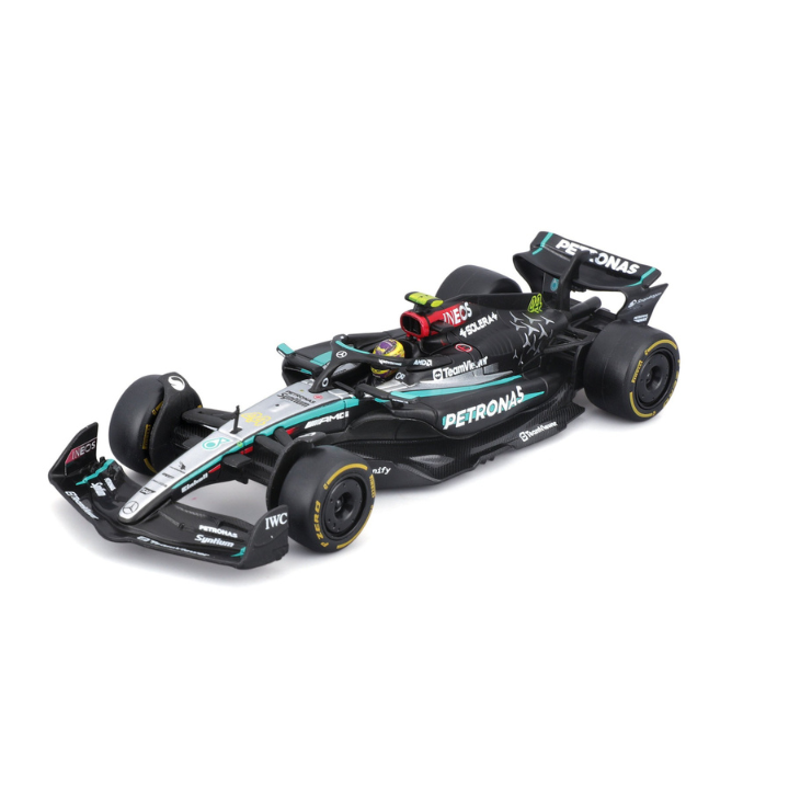 BBURAGO 1/43 MERCEDES-AMG F1 W15 2024 #44 LEWIS HAMILTON (COLLECTOR'S HARD CASE)