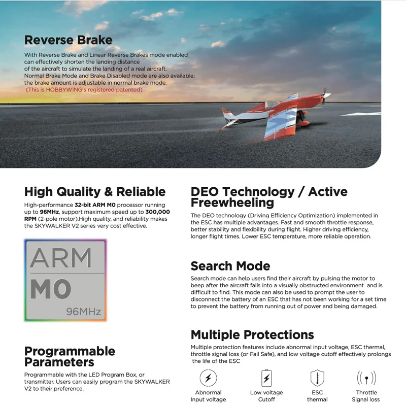 HOBBYWING SKYWALKER 40A 3-4S V2-UBEC ESC - Image 2