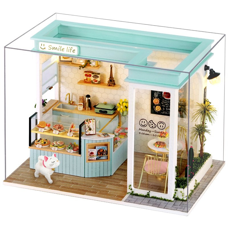 CUTE ROOM SHOP SERIES SMILE EATERY DIY MINIATURE HOUSE KIT