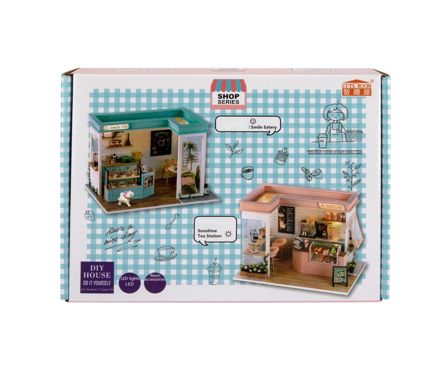 CUTE ROOM SHOP SERIES SMILE EATERY DIY MINIATURE HOUSE KIT - Image 4