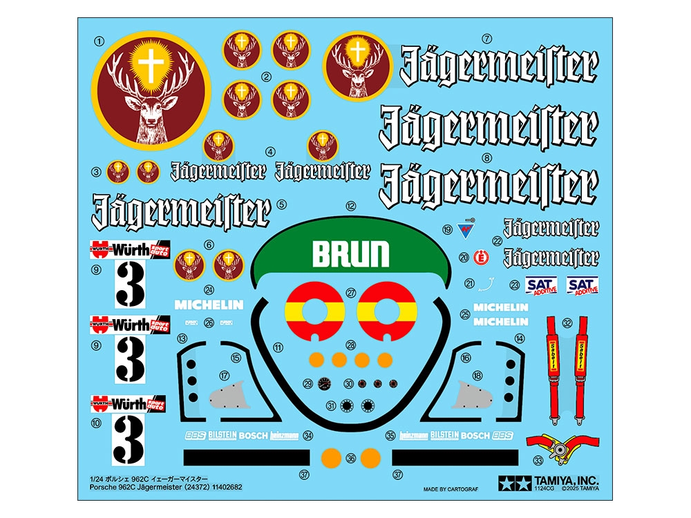 TAMIYA PORSCHE 962C JÄGERMEISTER - Image 7