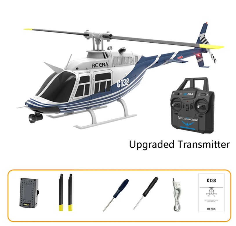 RC ERA 1/33 C138 BELL206 GYRO STABILIZED HELICOPTER RTF - Image 3