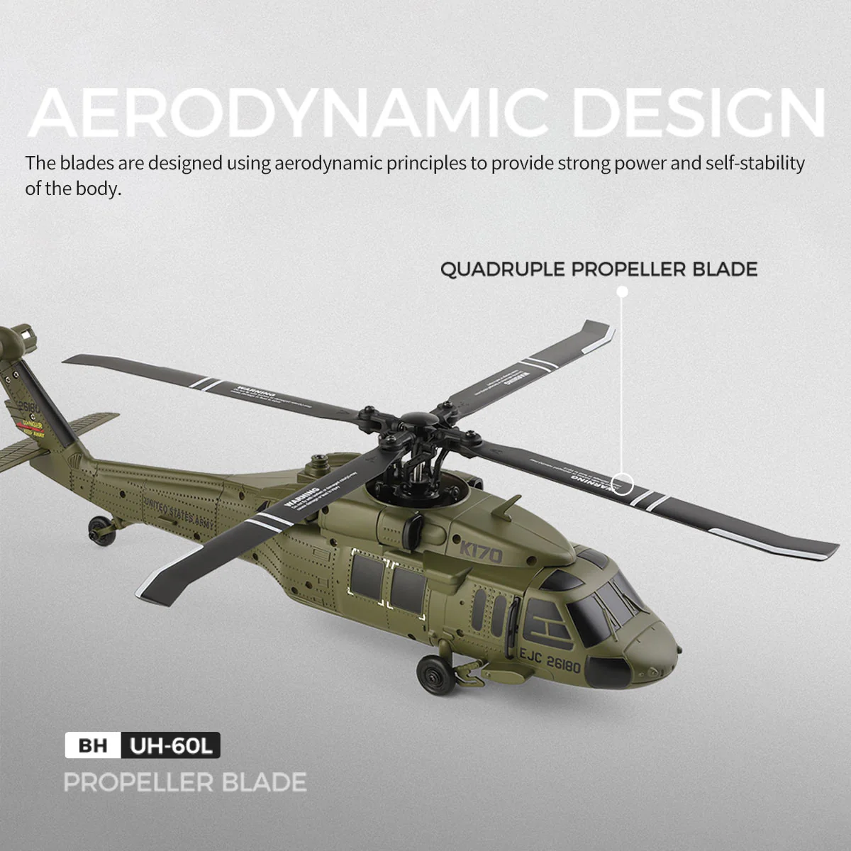 WLTOYS K170 UH-60L BLACK HAWK - Image 14