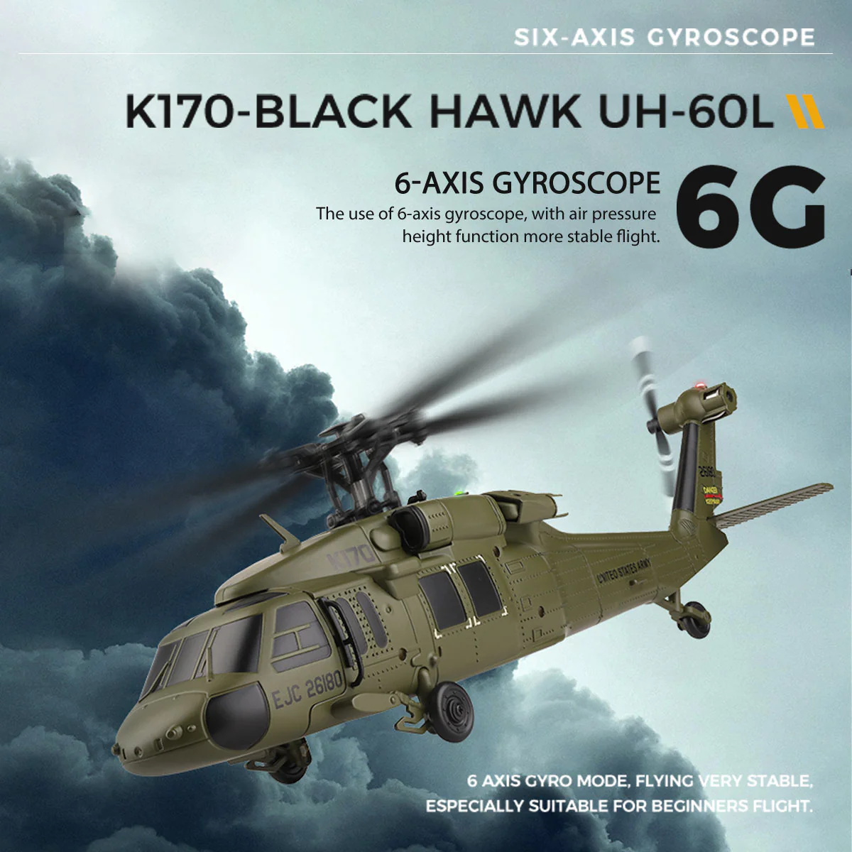 WLTOYS K170 UH-60L BLACK HAWK - Image 8