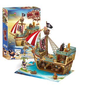 CUBICFUN KIDS PIRATE TREASURE SHIP (157PCS)