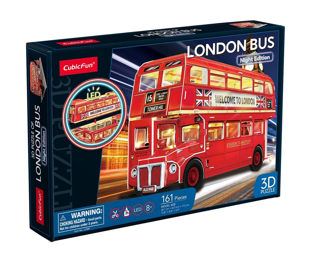 CUBICFUN LONDON BUS NIGHT EDITION (161PCS) - Image 2