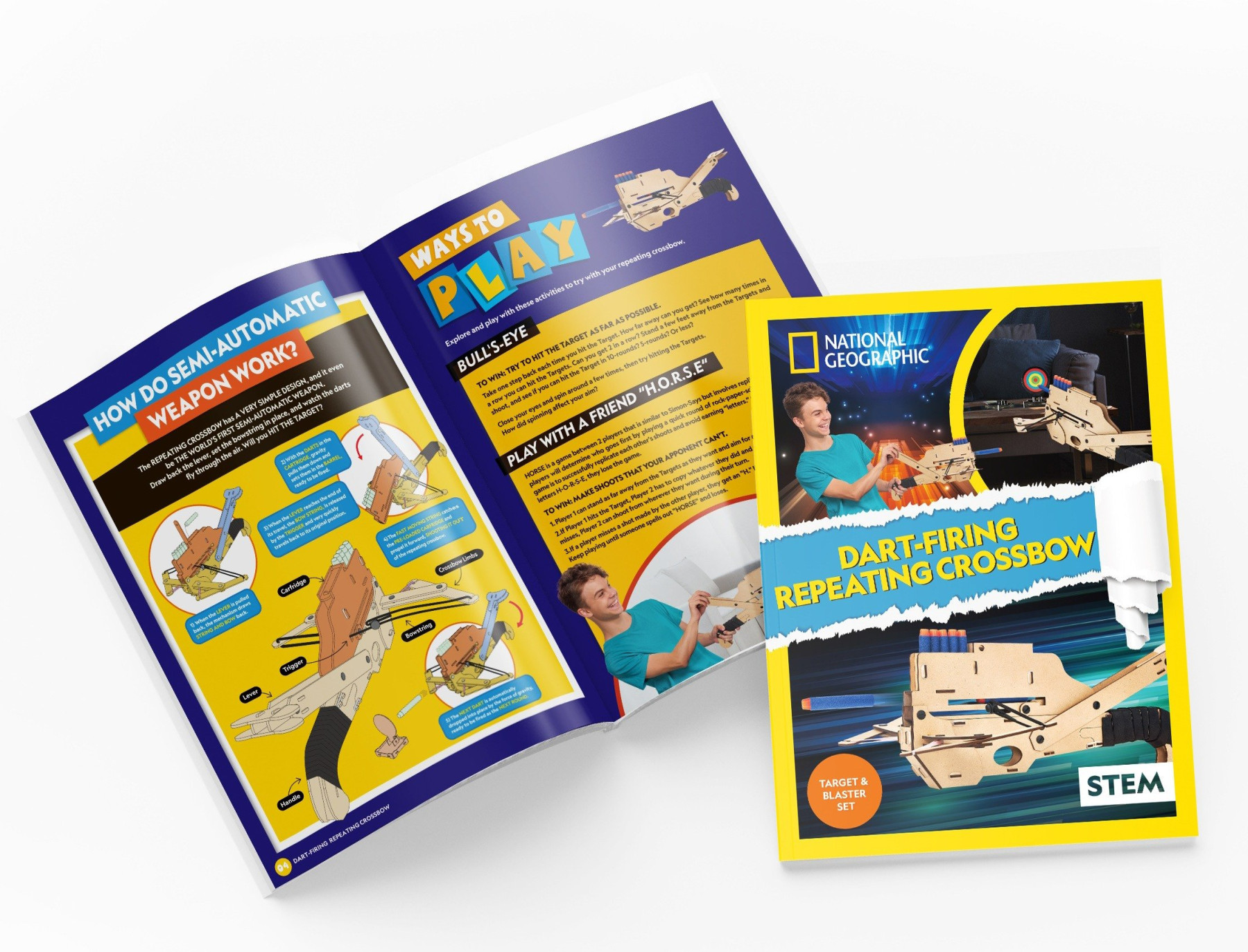 CUBICFUN NATIONAL GEOGRAPHIC GAMES STATION DART-FIRING REPEATING CROSSBOW - Image 5