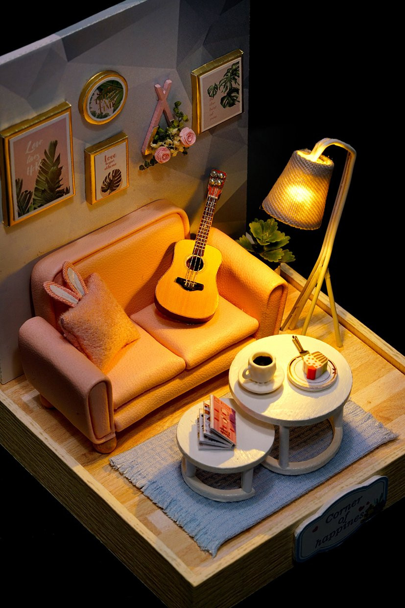 CUTE ROOM AFTERNOON TEA TIME DIY MINIATURE KIT - Image 6