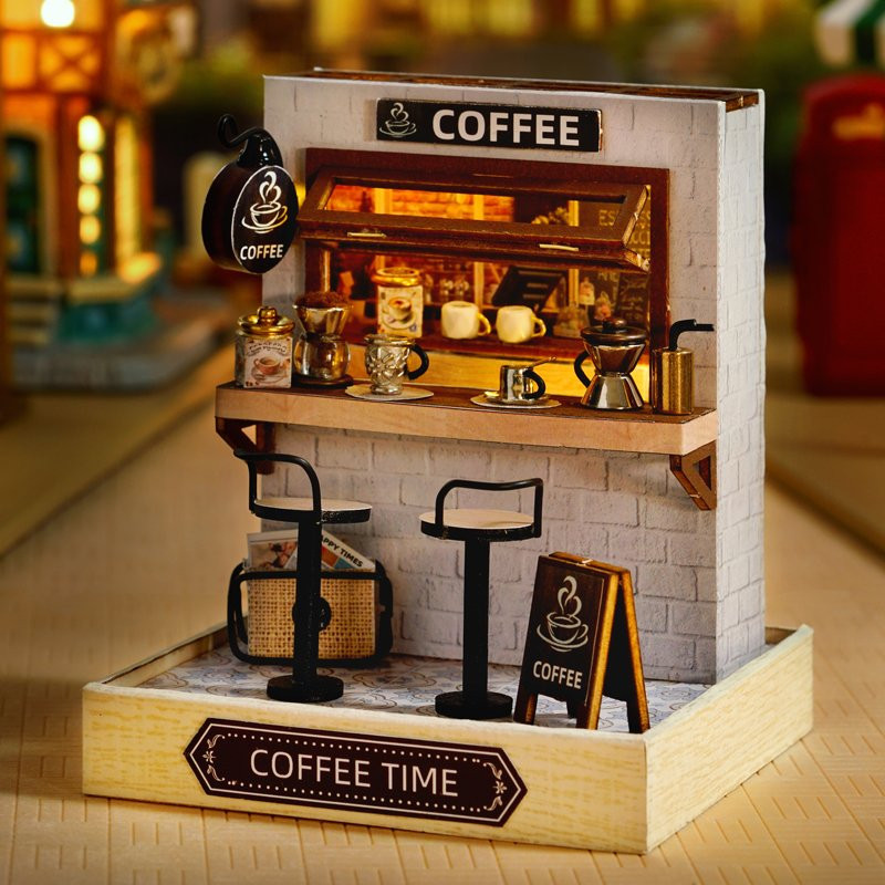 CUTE ROOM COFFEE TIME DIY MINIATURE KIT - Image 3