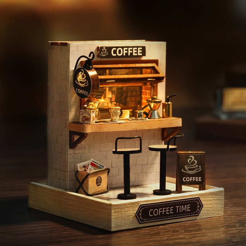 CUTE ROOM COFFEE TIME DIY MINIATURE KIT - Image 4