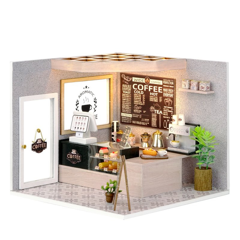 CUTE ROOM MY LITTLE SCENE SERIES LEISURELY COFFEE SHOP DIY MINIATURE KIT