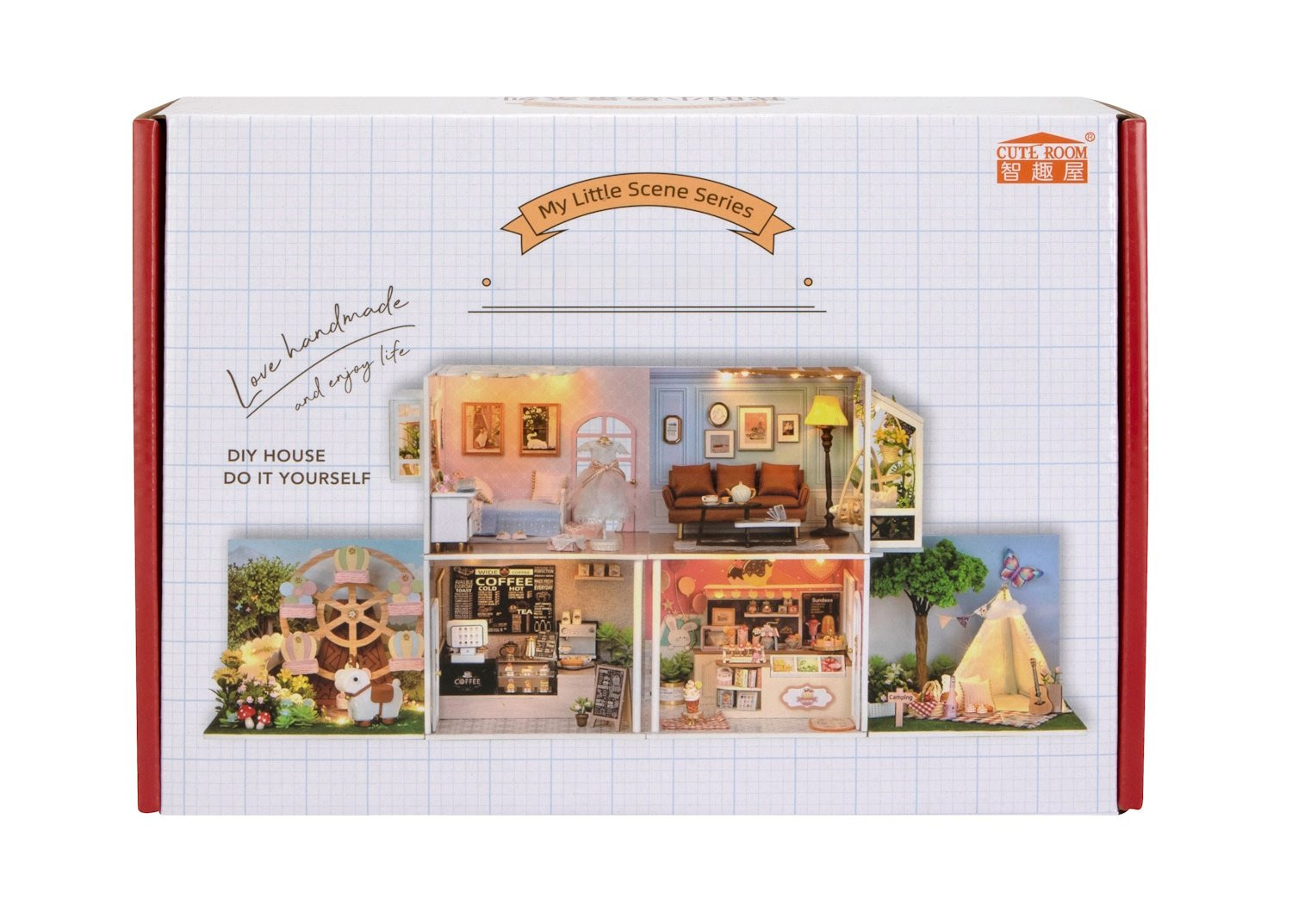 CUTE ROOM MY LITTLE SCENE SERIES LEISURELY COFFEE SHOP DIY MINIATURE KIT - Image 6