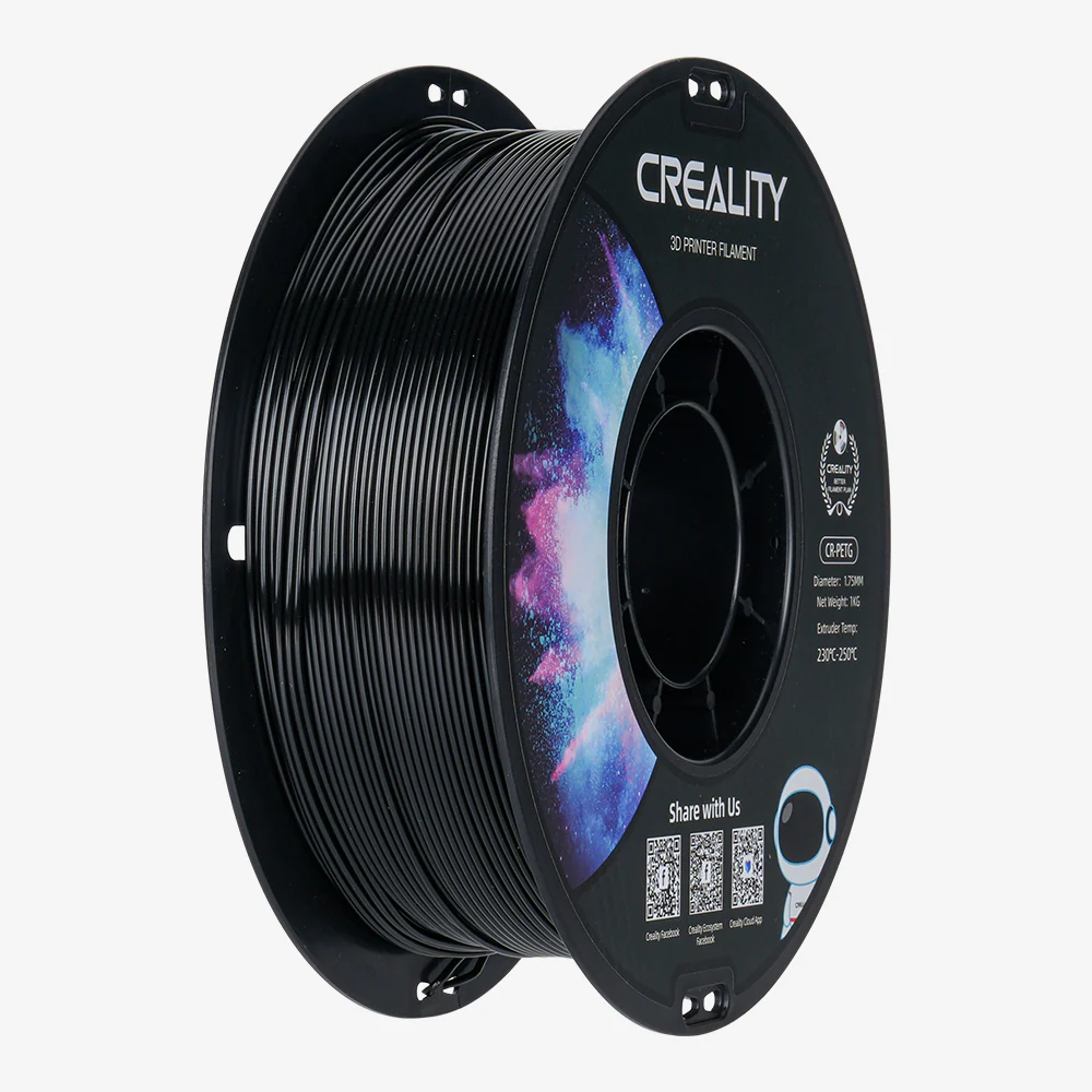 CREALITY CR-PETG 1.75MM 3D PRINTING MATERIAL 1KG BLACK