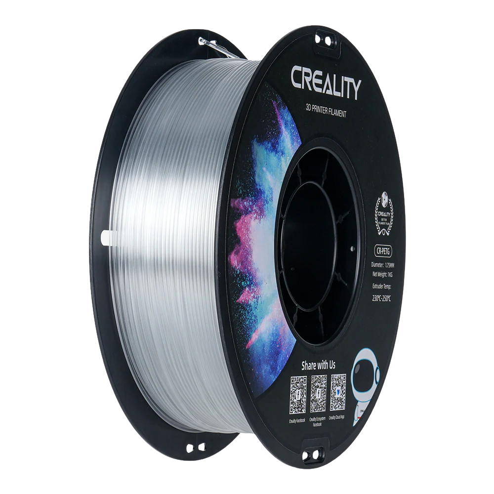 CREALITY CR-PETG 1.75MM 3D PRINTING MATERIAL 1KG TRANSPARENT
