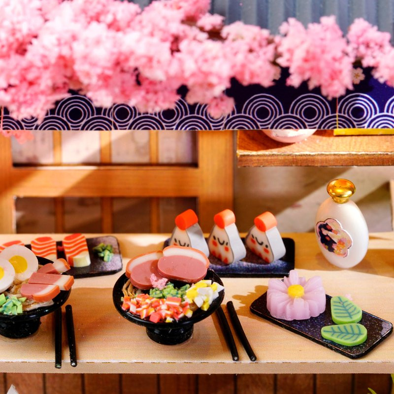 CUTE ROOM SAKURA NOODLES SHOP DIY MINIATURE KIT - Image 3