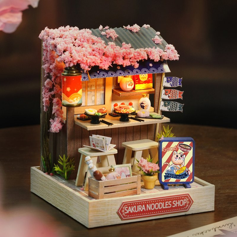CUTE ROOM SAKURA NOODLES SHOP DIY MINIATURE KIT - Image 5