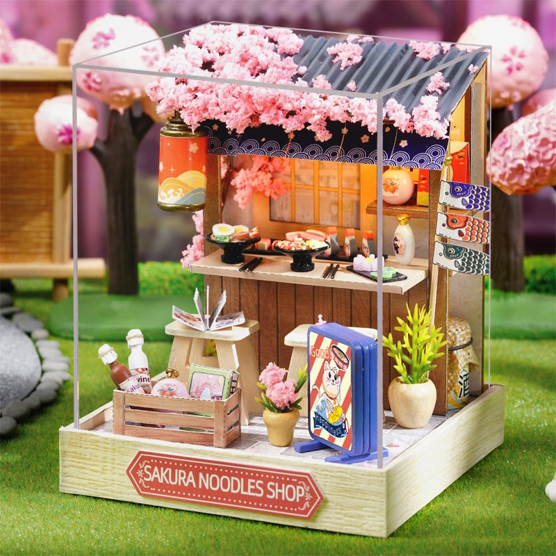 CUTE ROOM SAKURA NOODLES SHOP DIY MINIATURE KIT - Image 6