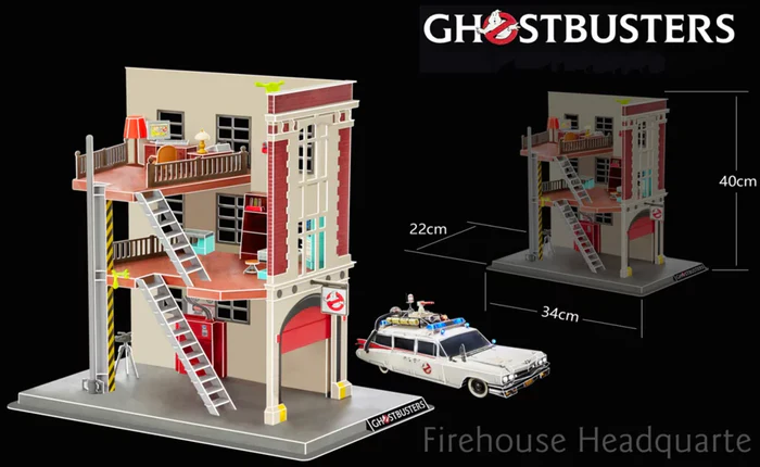 REVELL GHOSTBUSTERS FIREHOUSE HOO & LADDER (INCL. ECTO-1) - Image 5