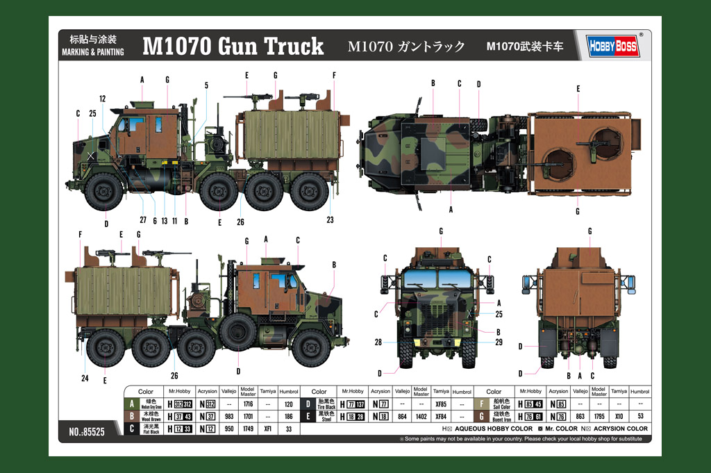 HOBBY BOSS M1070 GUN TRUCK - Image 5