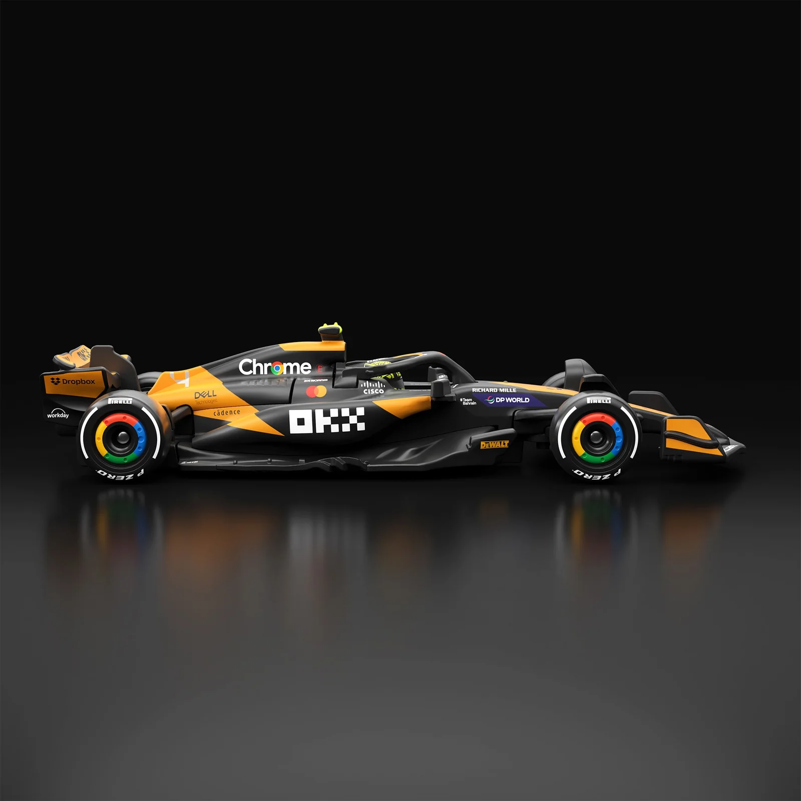 HOT WHEELS PREMIUM F1 SERIES MCLAREN F1 TEAM MCL38 CAR #4 - Image 4