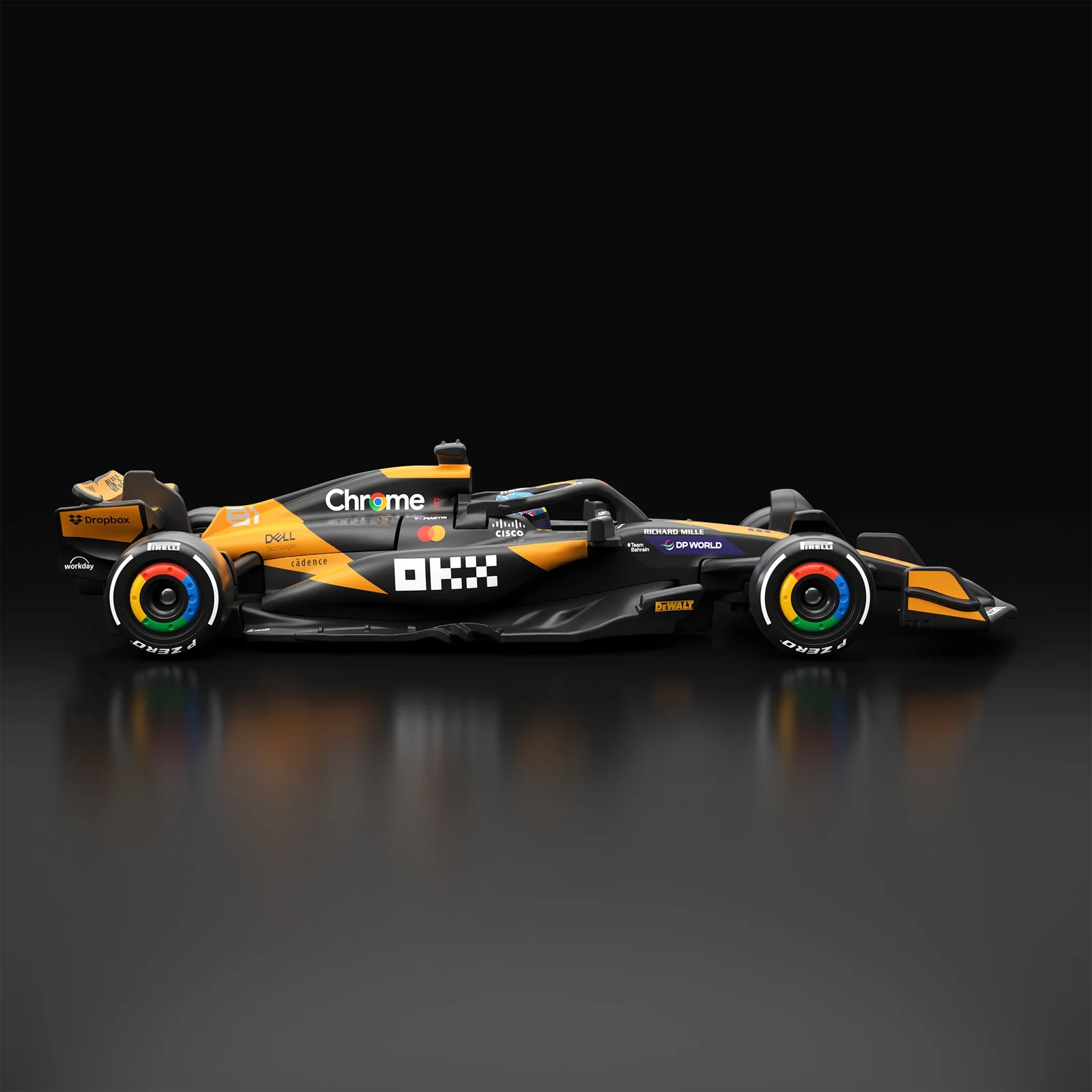 HOT WHEELS PREMIUM F1 SERIES MCLAREN F1 TEAM MCL38 CAR #81 - Image 4