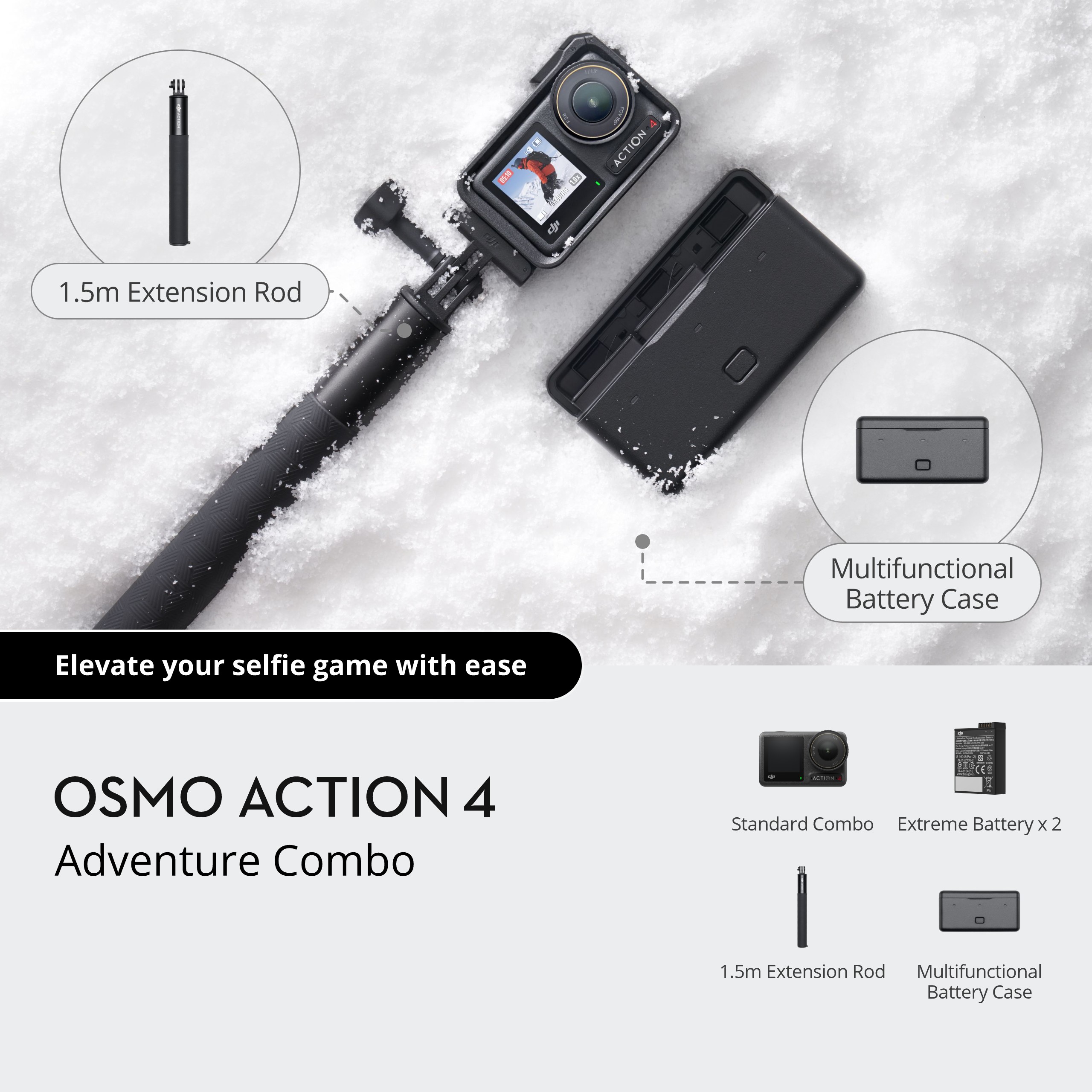 DJI OSMO ACTION 4 ADVENTURE COMBO - Image 3