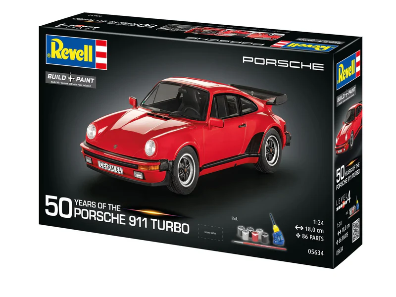 REVELL GIFT SET PORSCHE 911 TURBO 50TH ANNIVERSARY - Image 15