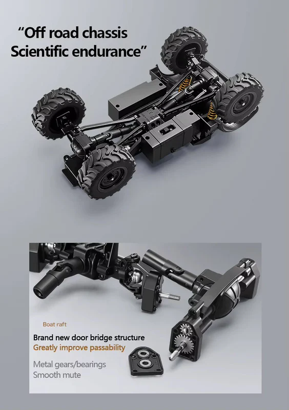 MN MODEL 1/18 U4000 ROCK CRAWLER RTR - Image 3