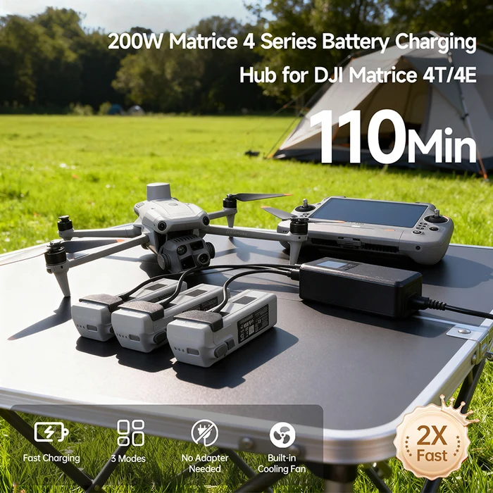LKTOP 200W SMART THREE-WAY CHARGER FOR DJI MATRICE 4T/4E - Image 10