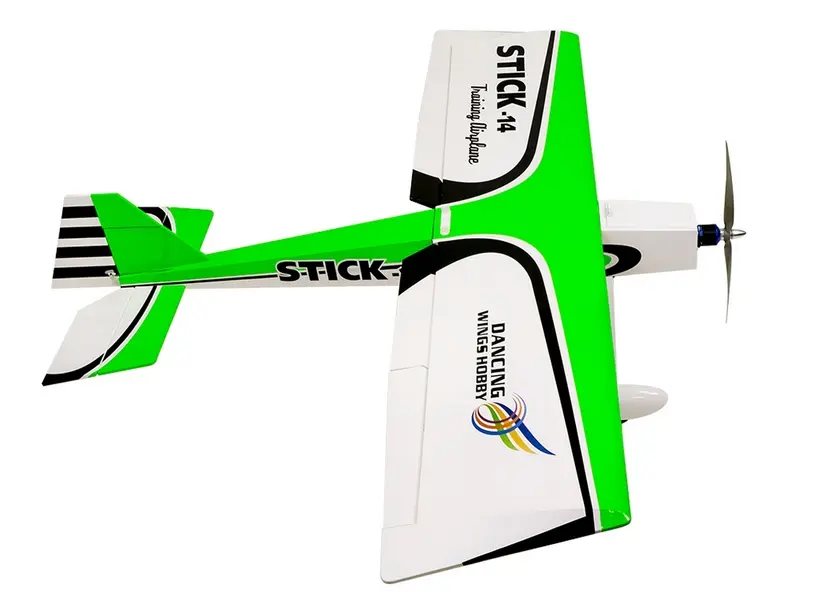DANCING WINGS HOBBY (ARF) STICK-14 3D SPORT AEROBATIC TRAINER BALSA 1400MM - Image 3