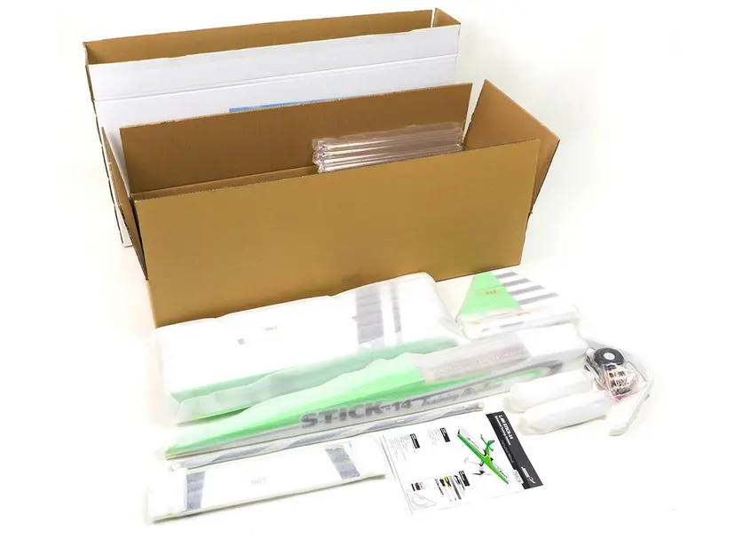 DANCING WINGS HOBBY (ARF) STICK-14 3D SPORT AEROBATIC TRAINER BALSA 1400MM - Image 8