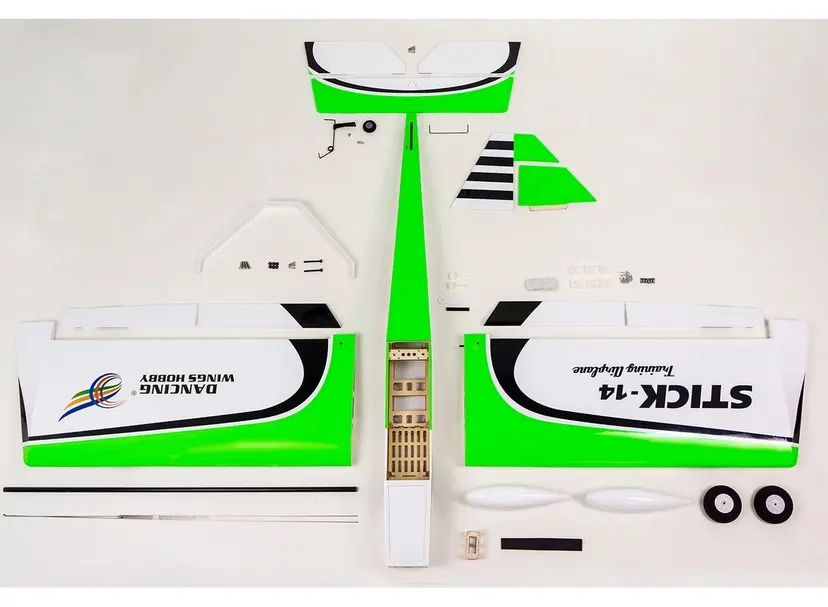 DANCING WINGS HOBBY (ARF) STICK-14 3D SPORT AEROBATIC TRAINER BALSA 1400MM - Image 9